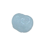 Carved White Jade Happy Buddha, Laughing Buddha Head Figure Bead (1 Piece) n557S