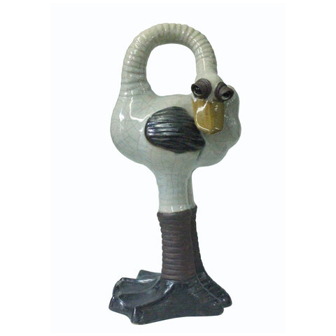 ceramic ostriches figure statue