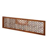 A Pair Chinese Distressed Geometric Pattern Screen Panel Divider cs7565S