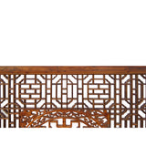 A Pair Chinese Distressed Geometric Pattern Screen Panel Divider cs7565S