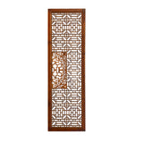 A Pair Chinese Distressed Geometric Pattern Screen Panel Divider cs7565S