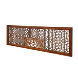 A Pair Chinese Distressed Geometric Pattern Screen Panel Divider cs7565S