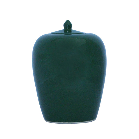 Simple Modern Handmade Plain Green Glaze Porcelain Vase Jar vs012S Green