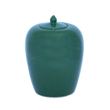 Simple Modern Handmade Plain Green Glaze Porcelain Vase Jar vs012S Green