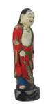 Chinese Camphor Wood Standing Treasure God Statue
