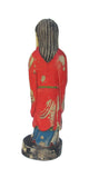 Camphor Wood Standing Treasure God Statue 
