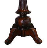 Handmade Vintage Old Shanghai Star-Shaped Pedestal Table with Marble Inlay Wood Mix cs960S