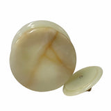 Handmade Chinese Natural Stone Round Bowl Container for Kitchen Storage and Living Room Decor ws1683S
