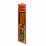 Vintage Restore Chinese Wooden Decorative Panel – Hand-Painted Oriental Design ws1621S