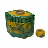 Decorative Chinese tea jar display