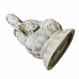 Porcelain White Off Kwan Yin Bodhisattva Statue – Goddess of Mercy On Lotus Base ws1574S