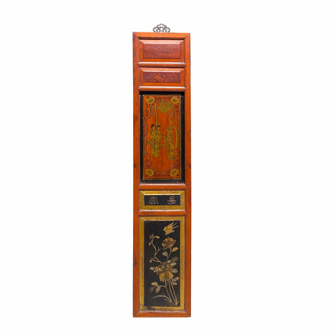 wall panel - vintage chinese scenery wall art - wood panel art