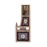 Antique Chinese Wooden Archway with Hand-Painted Porcelain Inlays ws2254S