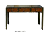 Rustic Fabric Grass Green Lacquer 3 Drawers Sideboard Table cs627S