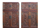 Chinese Rosewood Relief Foo Dog Carving Compound Cabinet sdc01S