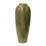 Handmade Tall Olive Green Marble Stone Flower Vase for Living Room Decor and Gift ws1721S