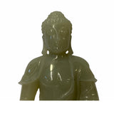 Hand-Carved Jade Stone Buddha Gautama Amitabha Shakyamuni Statue – Sitting on Lotus Base in Meditation 1810S