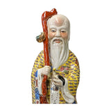 Chinese Canton Color Mixed Feng Shui Fuk, Luk, Sau Figure Set – Three Deities for Luck, Prosperity, and Longevity ws1602S