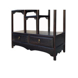 Oriental Classic Brown Stain Treasure Display Curio Cabinet Room Divider cs7161S