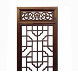 Four Panel Vintage Chinese Wooden Decorative Panel – Hand-Painted Oriental Design cs7054S