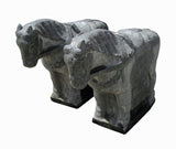 Chinese pair stone horse