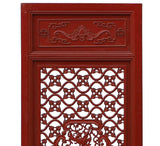 red color Chinese carved partition panel - decor panel
