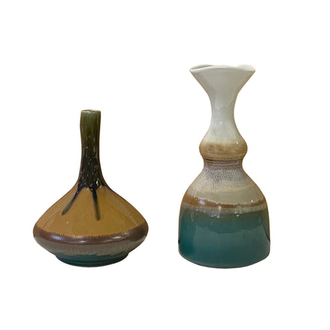 pair ceramic vases - modern ceramic artistic vases