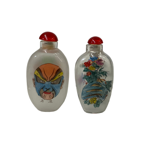 chinese glass snuff bottle - asain snuff bottle art