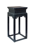 Zitan Rectangular Carved Dragon And Longevity Apron Flower Stand AL303