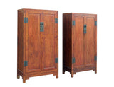 Pair Ming Style Huanghuali Drawers Storage Cabinets Armoire AL309