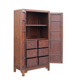 Pair Ming Style Huanghuali Drawers Storage Cabinets Armoire AL309