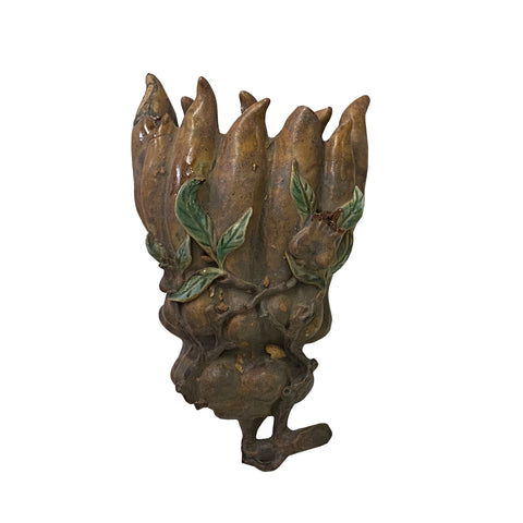 ceramic wall planter - buddha hands shape  figure