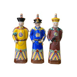 Standing Ching Qing Emperor figure - Chinese 3 kings figure set 