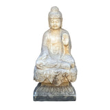 Stone Buddha Statue - Zen Buddha garden statue - Varada mudra