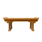 display stand - Yellow lacquer graphic altar stand 