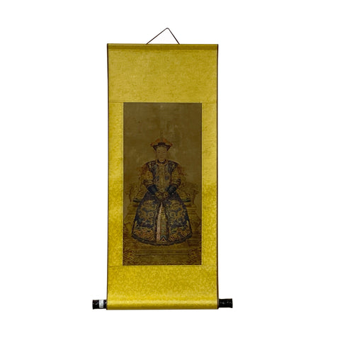 Chinese scroll painting - King queen wall painting