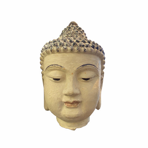 metal buddha head - Chinese Buddha head - oriental buddha statue