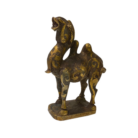 metal camel figure -  vintage chinese camel  statue