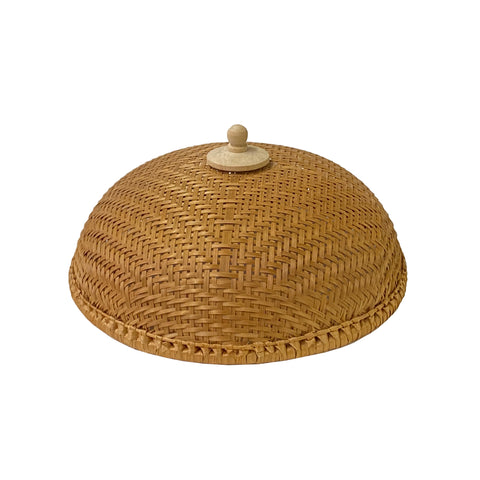 asian rattan dishes cover 