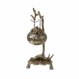incense holder - silver metal incense burner - swing incense holder