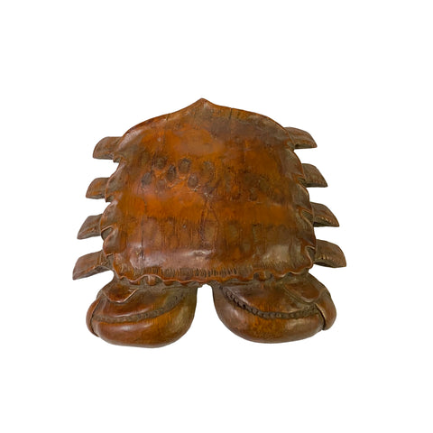 bamboo carved crab like art display