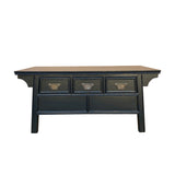 coffee table - black lacquer low chest - oriental sofa table
