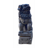 Chinese Stone Foo Dog - oriental garden Fengshui lion 