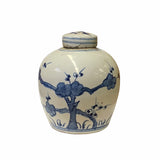 ginger jar - blue white jar - chinese ceramic urn
