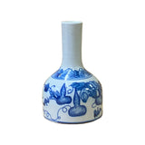 blue white porcelain vase - small porcelain vase