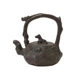 chinese teapot art - asian artistic clay teapot display