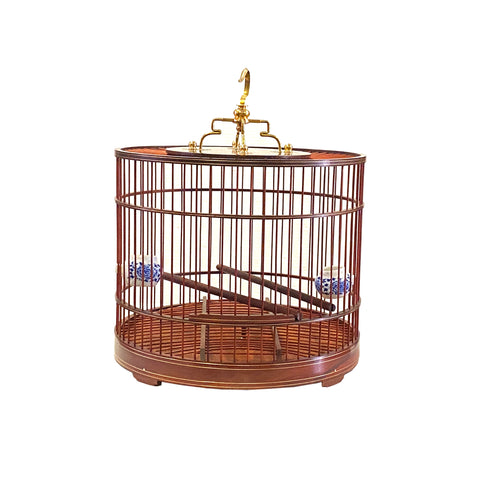 birdcage - oriental rosewood birdcage figure - Chinese decorative birdcage display