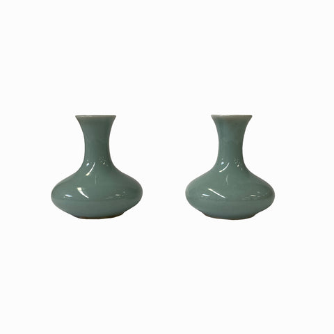 celadon green vase - chinese small porcelain vase - asian vases