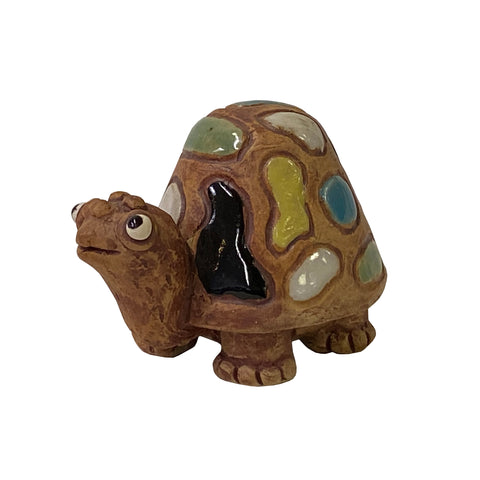 ceramic turtle figure - artistic turtle art figure 
