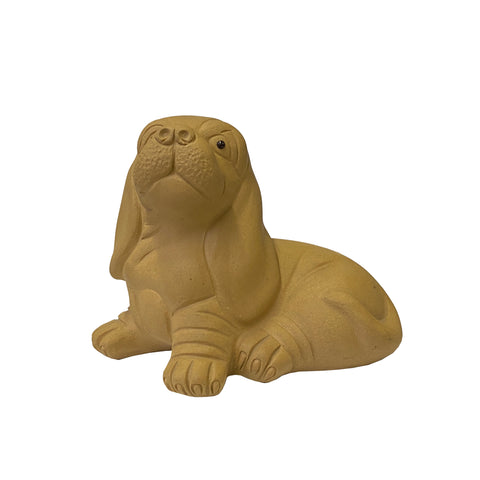ceramic puppy figure - small dog pottery figure